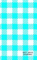 Dot Grid Journal: Turquoise and White Plaid Cover 5 X 8 - Dot Grid Journal Notebook 124 Pages