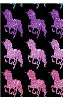 Born To Sparkle: Born To Sparkle Unicorn Notebook size 6x9
