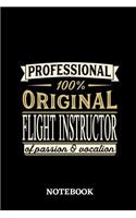 Professional Original Flight Instructor Notebook of Passion and Vocation