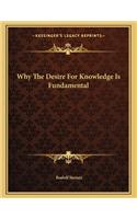 Why the Desire for Knowledge Is Fundamental