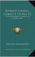 Ritratti Poetici, Storici E Critici V2