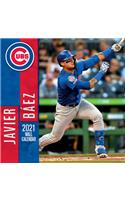 Chicago Cubs Javier Baez 2021 12x12 Player Wall Calendar