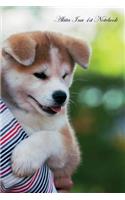 Akita Inu 1st Notebook Record Journal, Diary, Special Memories, To Do List, Academic Notepad, and Much More