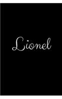 Lionel: notebook with the name on the cover, elegant, discreet, official notebook for notes