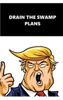 2020 Daily Planner Trump Drain The Swamp Black White 388 Pages