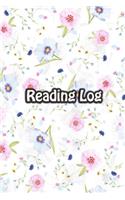 Reading Log: Book Review Journal Notebook Gift For Book Lovers Adults Boys Girls Kids - Reader Record and Share - Floating Flowers Cover