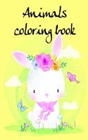 Animals coloring book: Easy and Funny Animal Images