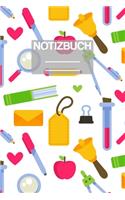 Notizbuch A5 Muster Schulsachen Grundschule