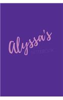 Alyssa's Notebook