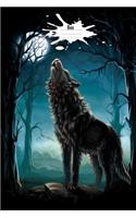 Boo: Versatile 6x9 Notebook Journal, Diary Unique Gift for Student, Writer, Friend, Teacher, Birthday or Christmas Present - Wolf Dog Growling Cover
