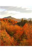 Fall School Composition Book Beautiful Mountain Scene 130 Pages