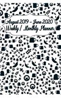August 2019 - June 2020 Weekly / Monthly Planner: Pocket Size Planner with U.S. Holidays, Phone Book, Important Resources and Password Log, Notes and Motivational Quotes for Productivity, Self-Estee