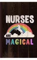 Nurses Are Magical Journal Notebook: Blank Lined Ruled for Writing 6x9 110 Pages