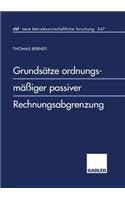 Grundsätze Ordnungsmäßiger Passiver Rechnungsabgrenzung