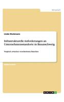 Infrastrukturelle Anforderungen an Unternehmensstandorte in Braunschweig: Vergleich zwischen verschiedenen Branchen(German)