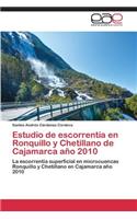 Estudio de escorrentía en Ronquillo y Chetillano de Cajamarca año 2010
