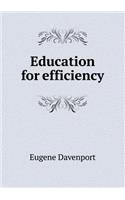 Education for Efficiency