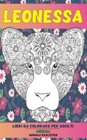 Libri da colorare per adulti - Animale realistico - Animali - Leonessa