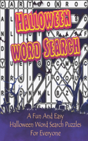 Halloween Word Search - A Fun And Easy Halloween Word Search Puzzles For Everyone