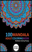 100 Mandala Adult Coloring Book