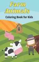 Farm Animals Coloring Book for Kids