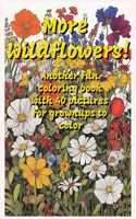 More Wildflowers! Another fun coloring book with 40 pictures for grownups to color