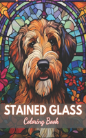Stained Glass Dog Coloring Book