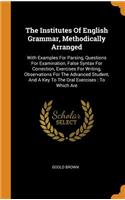 Institutes Of English Grammar, Methodically Arranged: With Examples For Parsing, Questions For Examination, False Syntax For Correction, Exercises For Writing, Observations For The Advanced Student, And