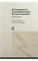 A Companion to Twentieth-Century German Literature