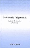 Solomonic Judgements