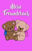 Mein Freundebuch: Bären - Teddybär Freundschaftsbuch für die Schule & Kindergarten für Mädchen & Jungen zum Selbst Gestalten - Format 6x9 DIN A5 - 110 Seiten - 54 Pro