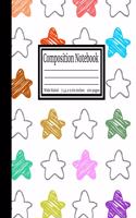 Composition Notebook: Wide Ruled 7.44 x 9.69 in, 100 page book for girls, kids, school, students and teachers