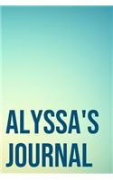 Alyssa's Journal