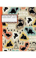 DINO Dinosaurs Primary Story Paper Journal