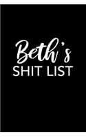 Beth's Shit List