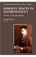 Sobolev Spaces in Mathematics I