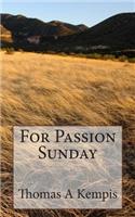 For Passion Sunday