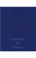 Notebook for Sermons (Blue)