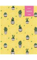 Dot Grid Notes 110 Pages: Cactus Floral Notebook for Professionals and Students, Teachers and Writers - Succulent Pattern -