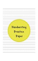 Handwriting Practice Paper: Perfect Writing Paper With Dotted Line For Kids.