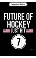 Composition Notebook: Kids Ice Hockey 7th Birthday 7 Year Old Birthday Journal/Notebook Blank Lined Ruled 6x9 100 Pages