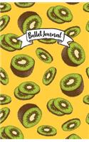 Bullet Journal: Yellow Green Kiwi Pattern Cover: Notebook, Bullet Journal Dotted Grid, 100 Pages (5.5 X 8.5)