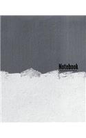 Notebook: (Dual Color) 150 Page 8x10 Inch Unruled Composition Sized Notebook