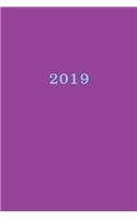 2019: Calendar/Planner/Appointment Book: 1 week on 2 pages, Format 6" x 9" (15.24 x 22.86 cm), Cover violet(10 Calendar/Planner/Appointment Book)