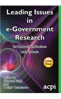 Leading Issues in e-Government Research Volume 2