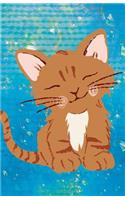 Journal Notebook For Cat Lovers Orange Kitten