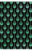 Journal Notebook Teardrops Pattern 8