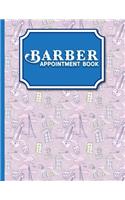 Barber Appointment Book: 7 Columns Appointment Pad, Cute Appointment Books, Undated Appointment Book, Cute Paris & Music Cover