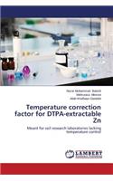Temperature correction factor for DTPA-extractable Zn
