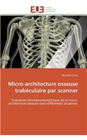 Micro-Architecture Osseuse Trabéculaire Par Scanner: (Omn.Univ.Europ.)